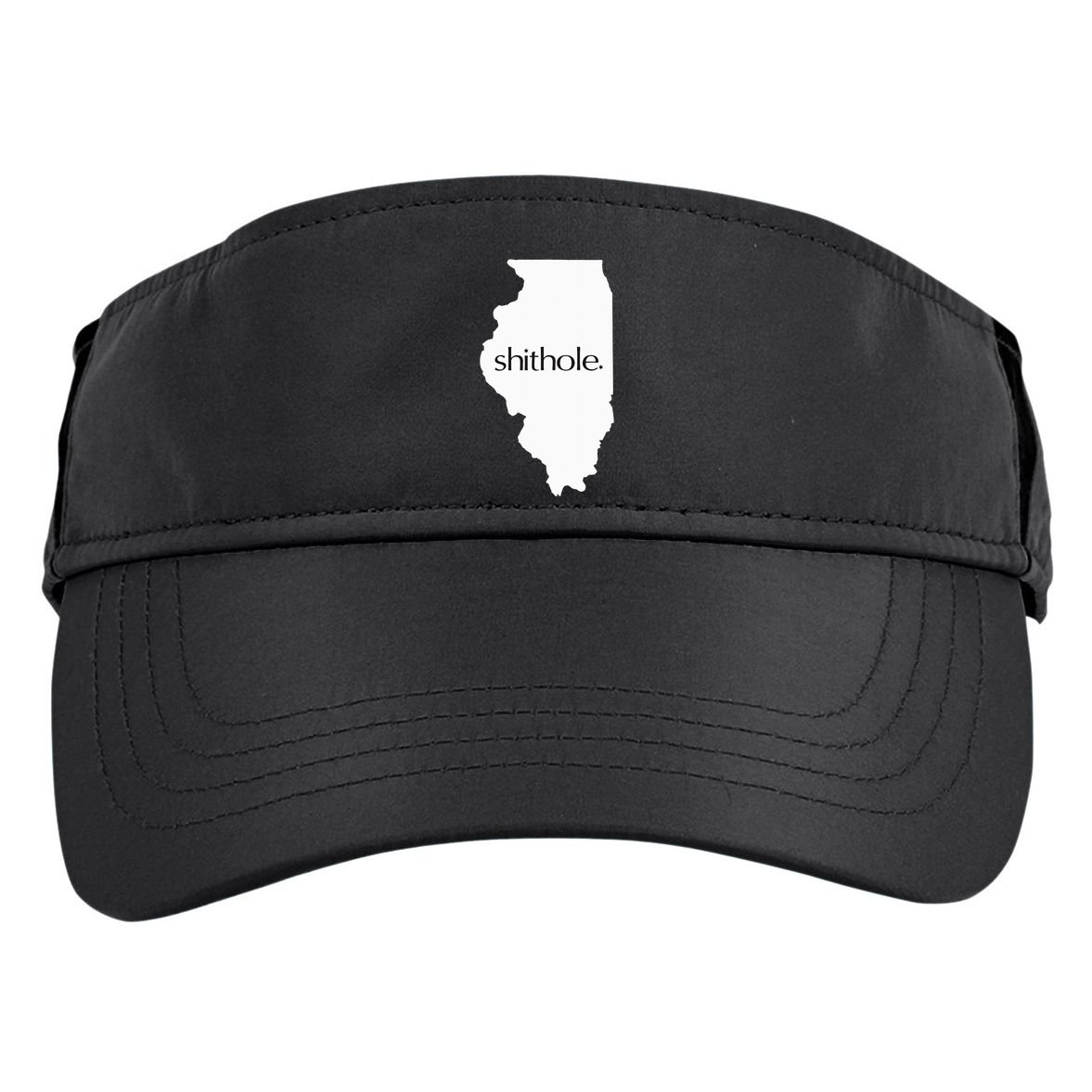 Illinois Shithole Shithole Gear Standard Adult Drive Performance Visor