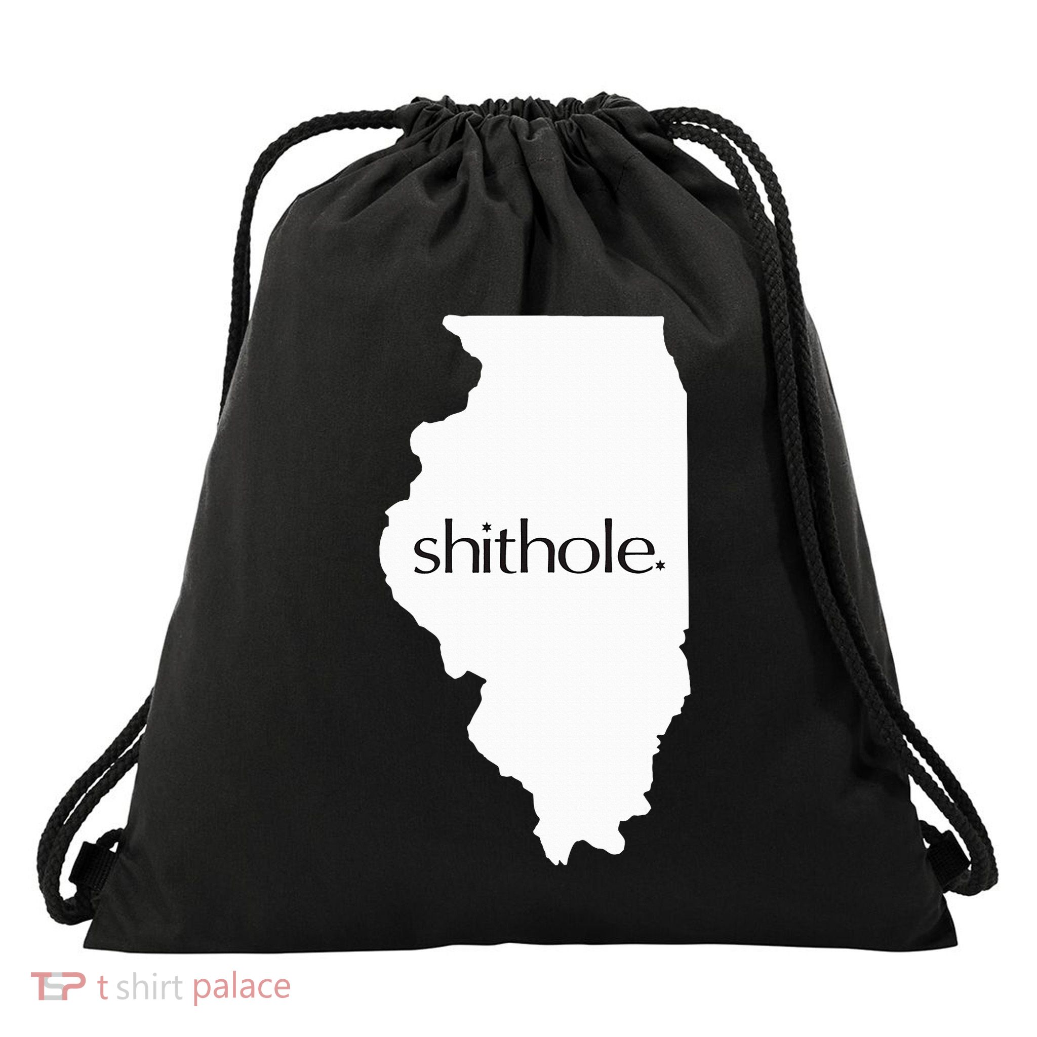 Illinois Shithole Shithole Gear Standard Drawstring Bag