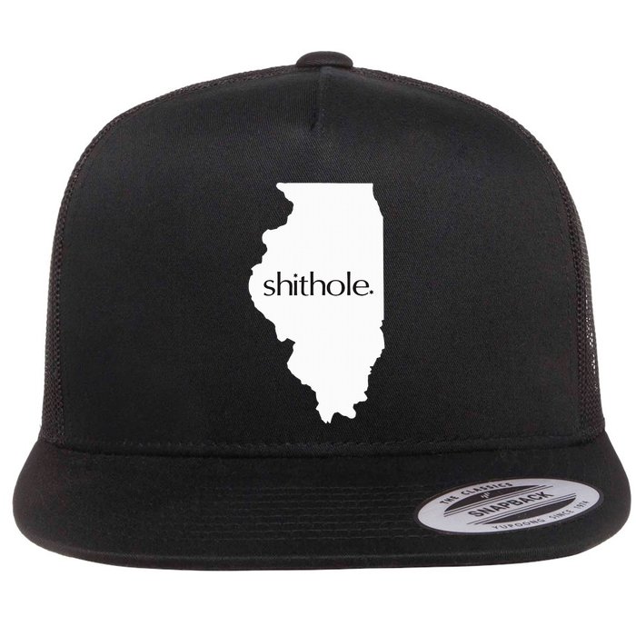 Illinois Shithole Shithole Gear Standard Flat Bill Trucker Hat