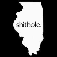 Illinois Shithole Shithole Gear Standard Flat Bill Trucker Hat