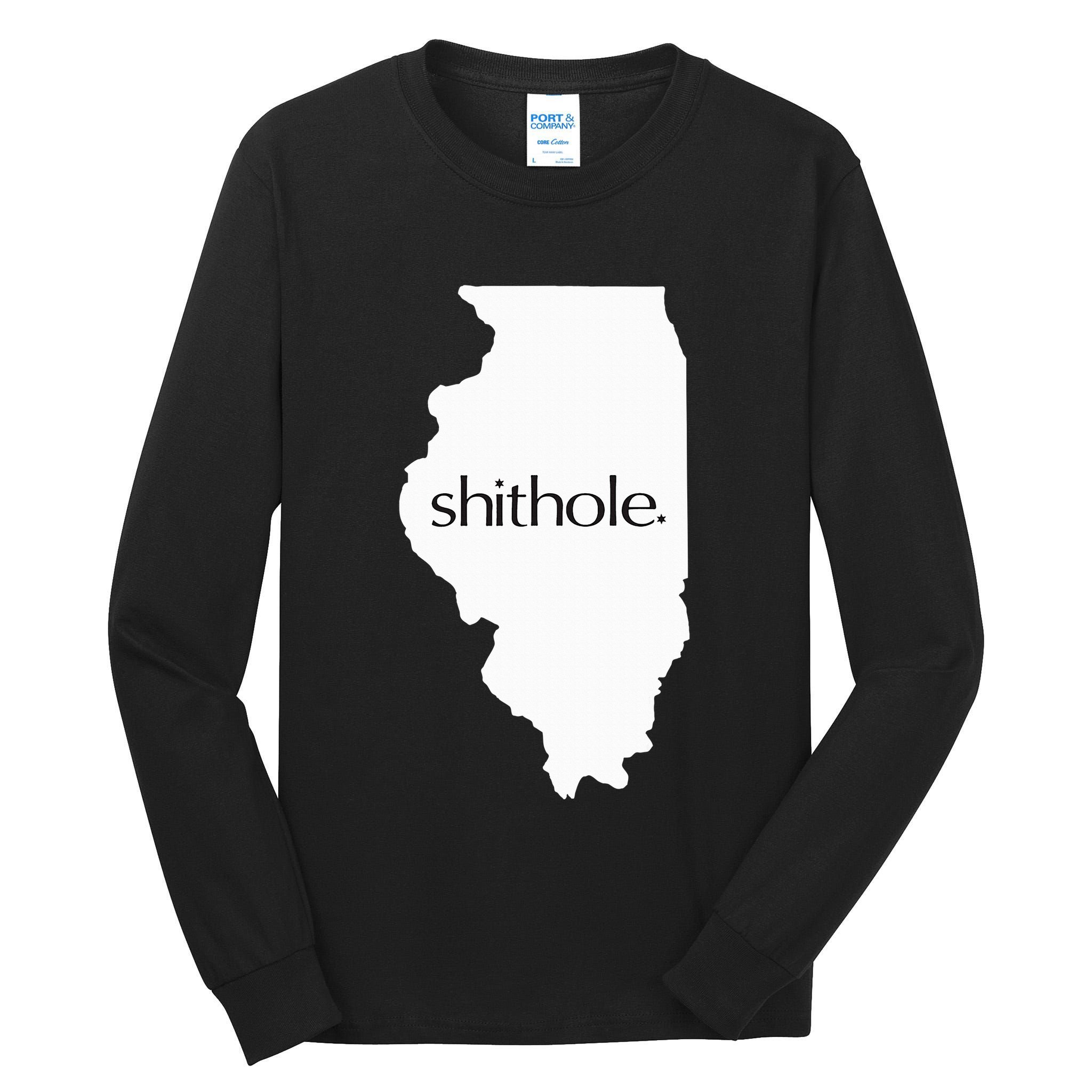 Illinois Shithole Shithole Gear Standard Tall Long Sleeve T-Shirt