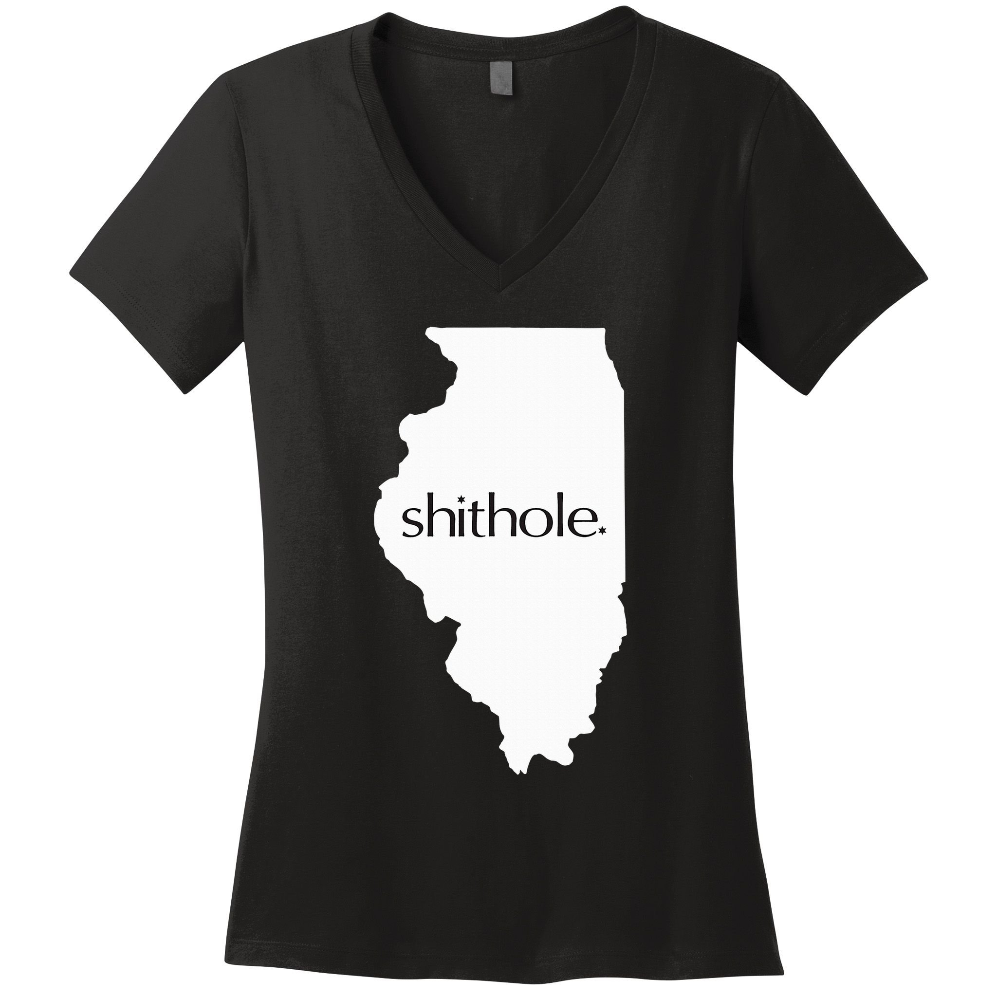 Illinois Shithole Shithole Gear Standard Women's V-Neck T-Shirt