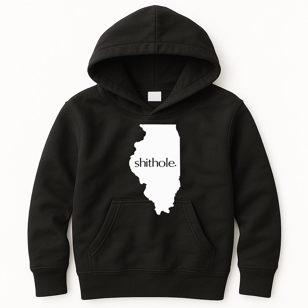 Illinois Shithole Shithole Gear Standard Kids Hoodie