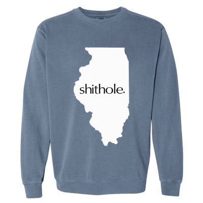 Illinois Shithole Shithole Gear Standard Garment-Dyed Sweatshirt