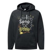 I Solemnly Swear That Its My Birthday Funny Performance Fleece Hoodie