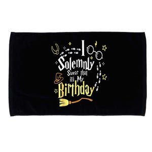 I Solemnly Swear That Its My Birthday Funny Microfiber Hand Towel