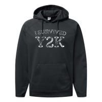 I Survived Survivor Year 2000 Funny Graphic Performance Fleece Hoodie