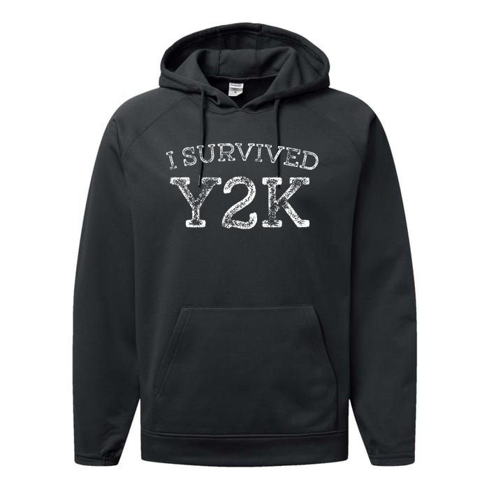 I Survived Survivor Year 2000 Funny Graphic Performance Fleece Hoodie