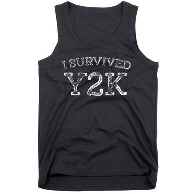 I Survived Survivor Year 2000 Funny Graphic Tank Top