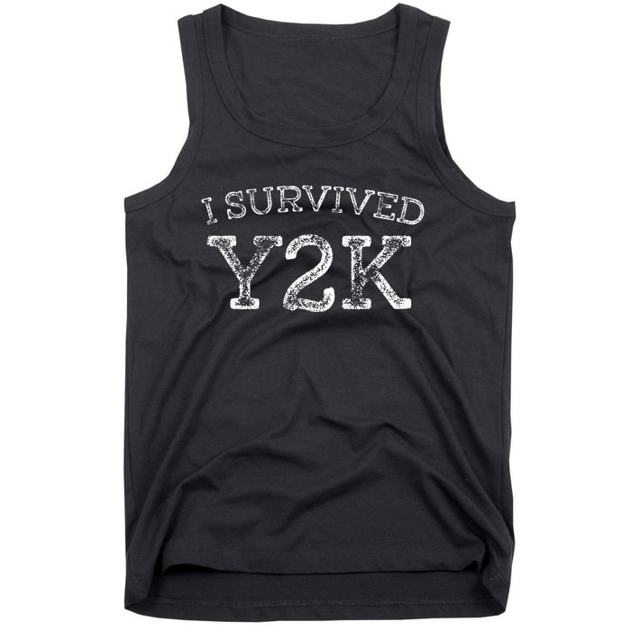 I Survived Survivor Year 2000 Funny Graphic Tank Top