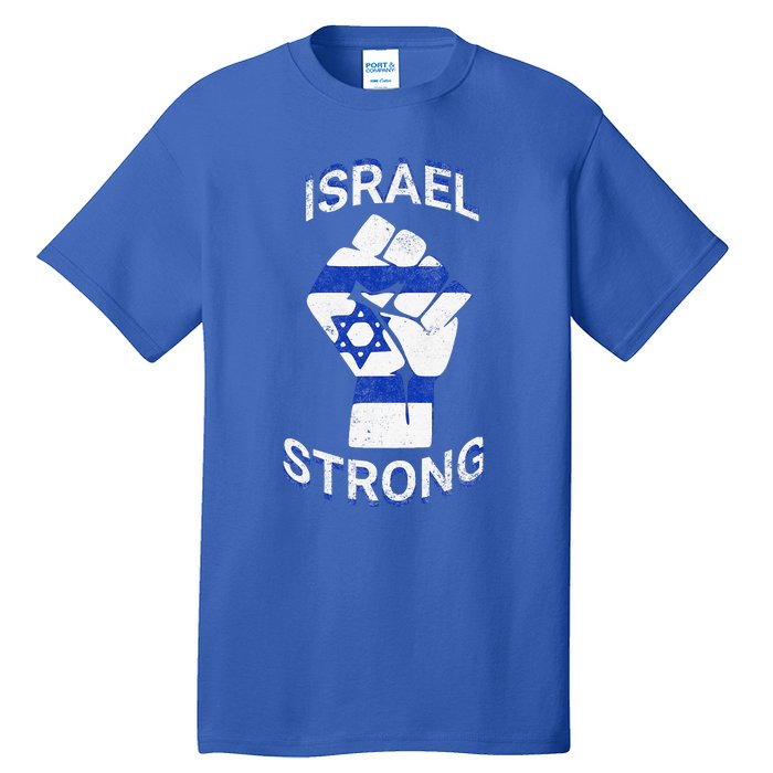 Israel Strong Support Stand With Israel Love Jewish Pride Tall T-Shirt