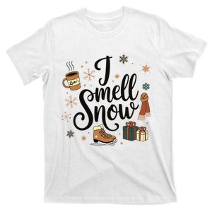 I Smell Snow Christmas Holiday Xmas Winter T-Shirt