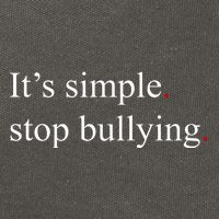 Its Simple Stop Bullying Anti Bully Cotton Canvas Backpack