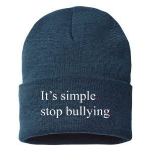 Its Simple Stop Bullying Anti Bully Sustainable Knit Beanie