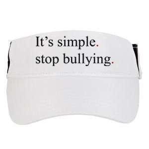 Its Simple Stop Bullying Anti Bully Adult Drive Performance Visor