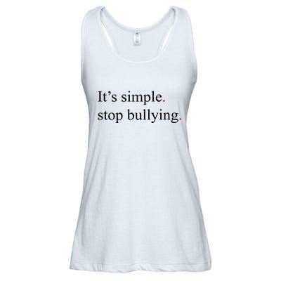 Its Simple Stop Bullying Anti Bully Ladies Essential Flowy Tank