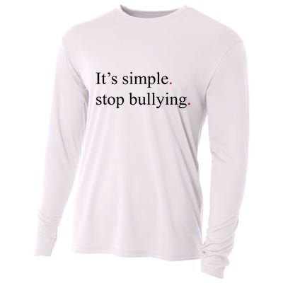 Its Simple Stop Bullying Anti Bully Cooling Performance Long Sleeve Crew