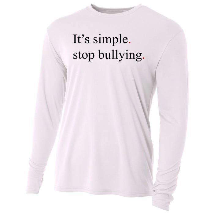 Its Simple Stop Bullying Anti Bully Cooling Performance Long Sleeve Crew