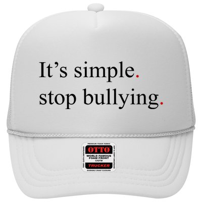 Its Simple Stop Bullying Anti Bully Trucker Hat
