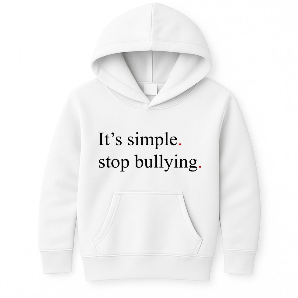 Its Simple Stop Bullying Anti Bully Kids Hoodie