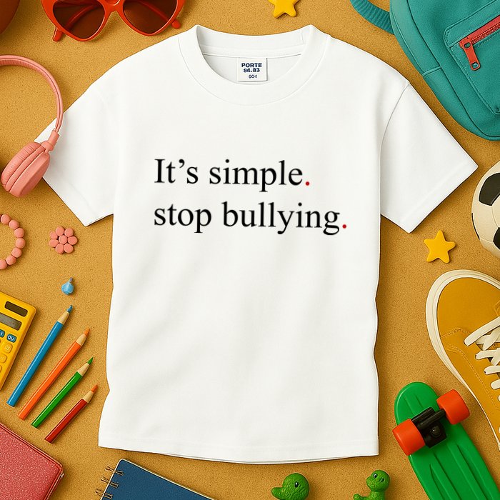 Its Simple Stop Bullying Anti Bully Kids T-Shirt