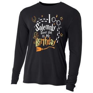 I Solemnly Swear That Its My Birthday Funny Cooling Performance Long Sleeve Crew