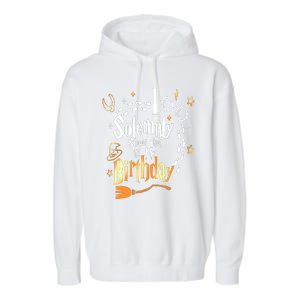 I Solemnly Swear That Its My Birthday Funny Garment-Dyed Fleece Hoodie