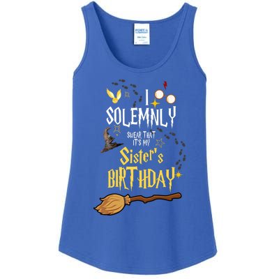 I Solemnly Swear That It's My Sister's Birthday Ladies Essential Tank