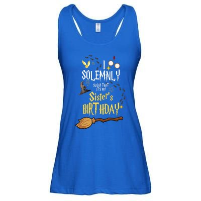 I Solemnly Swear That It's My Sister's Birthday Ladies Essential Flowy Tank