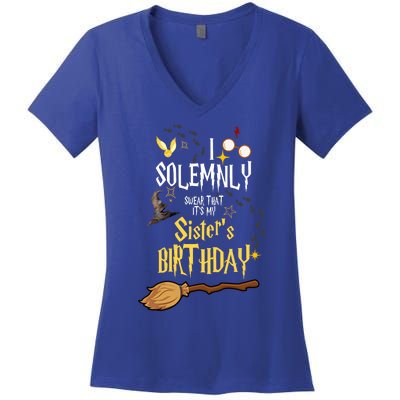 I Solemnly Swear That It's My Sister's Birthday Women's V-Neck T-Shirt