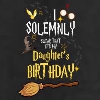I Solemnly Swear That It's My Daughter's Birthday 7 Panel Mesh Trucker Snapback Hat