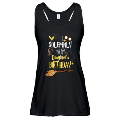 I Solemnly Swear That It's My Daughter's Birthday Ladies Essential Flowy Tank