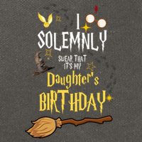 I Solemnly Swear That It's My Daughter's Birthday Cotton Canvas Backpack