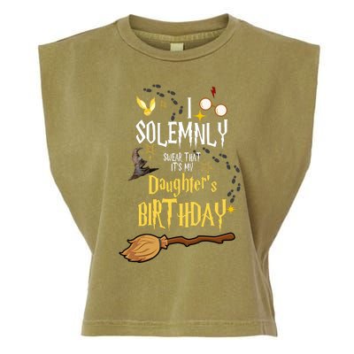 I Solemnly Swear That It's My Daughter's Birthday Garment-Dyed Women's Muscle Tee