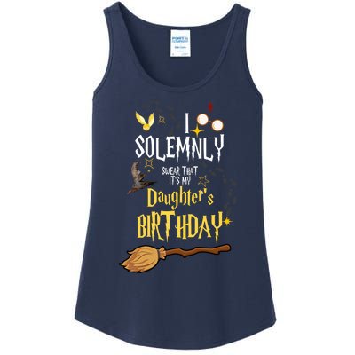 I Solemnly Swear That It's My Daughter's Birthday Ladies Essential Tank