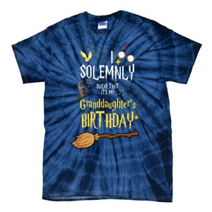 I Solemnly Swear That It's My Graddaughter's Birthday Tie-Dye T-Shirt