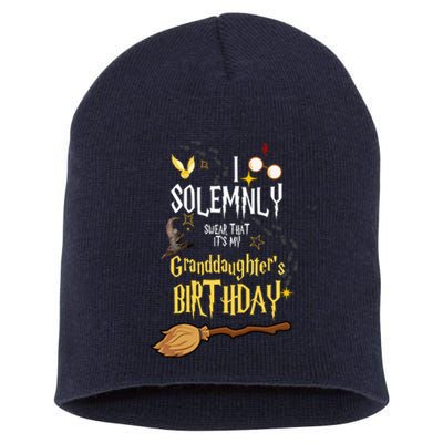 I Solemnly Swear That It's My Graddaughter's Birthday Short Acrylic Beanie