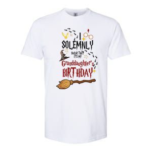 I Solemnly Swear That It's My Graddaughter's Birthday Softstyle CVC T-Shirt