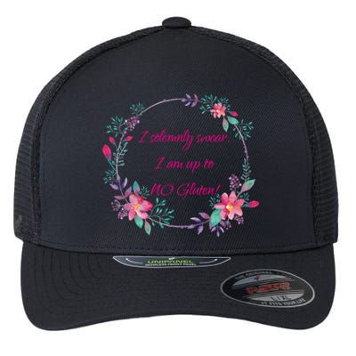 I Solemnly Swear I Am Up To No Gluten! Celiac Disease Gift Flexfit Unipanel Trucker Cap