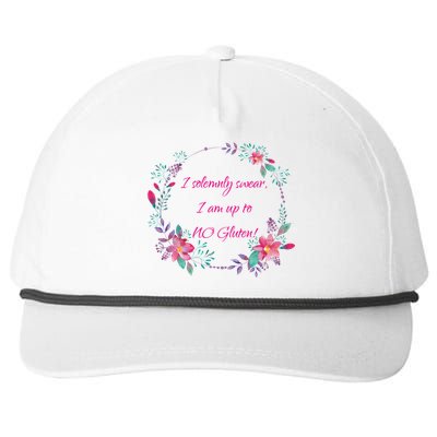 I Solemnly Swear I Am Up To No Gluten! Celiac Disease Gift Snapback Five-Panel Rope Hat