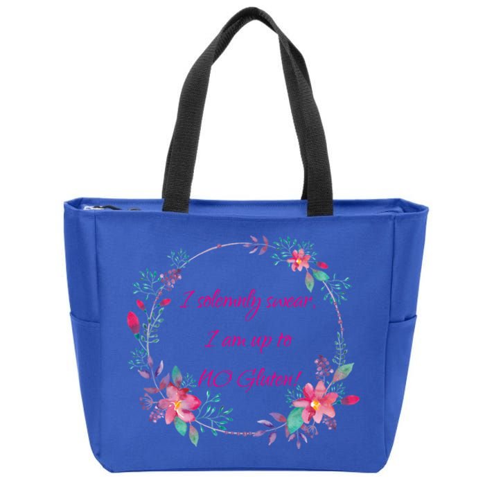 I Solemnly Swear I Am Up To No Gluten! Celiac Disease Gift Zip Tote Bag