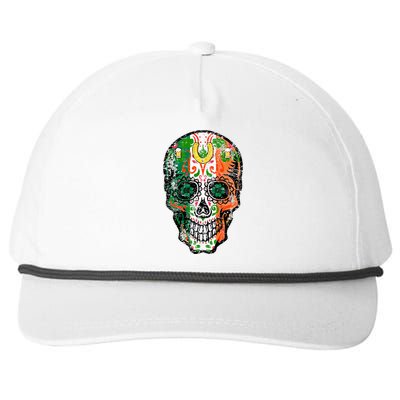 Irish Skull St Patricks Day Snapback Five-Panel Rope Hat