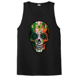 Irish Skull St Patricks Day PosiCharge Competitor Tank