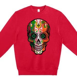 Irish Skull St Patricks Day Premium Crewneck Sweatshirt