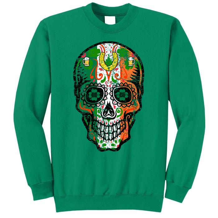 Irish Skull St Patricks Day Sweatshirt