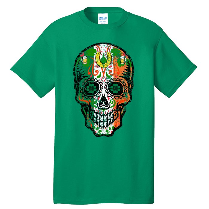 Irish Skull St Patricks Day Tall T-Shirt