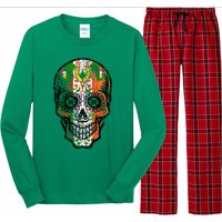 Irish Skull St Patricks Day Long Sleeve Pajama Set