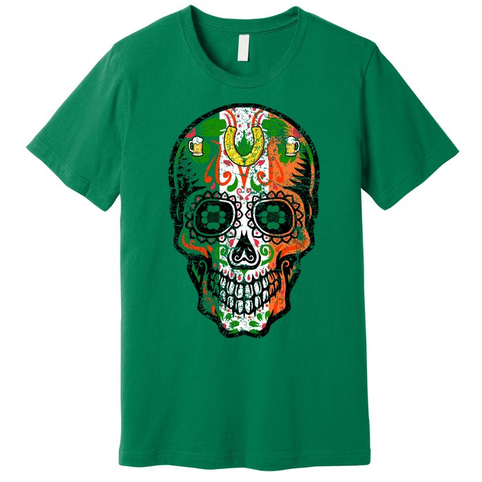 Irish Skull St Patricks Day Premium T-Shirt