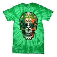 Irish Skull St Patricks Day Tie-Dye T-Shirt