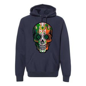 Irish Skull St Patricks Day Premium Hoodie